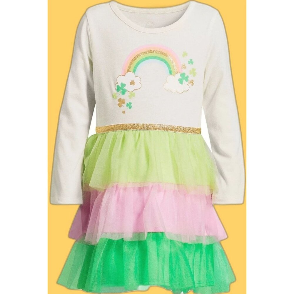 Wonder Nation Rainbow BABY GIRL Tutu Dress SIZE 12 MONTHS NEW